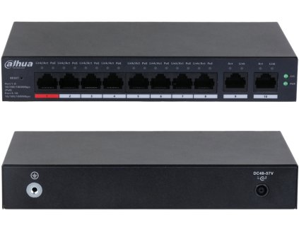 CS4010-8GT-110 - Prepínač PoE 8+2, riaditeľný, 1x Hi-PoE, Full Gigabit 1000Mbps, 110W - Dahua