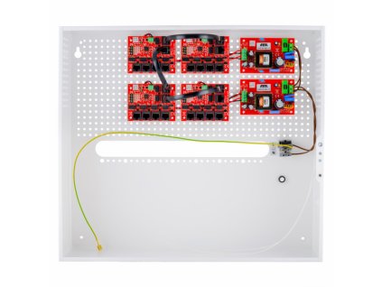 IP?17?11?H - Sada nebufferová pre 17 IP kamier, PoE switch s napájacím zdrojom v skrinke, Long Range - ATTE