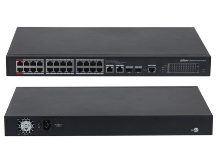 PFS4226-24ET-360-V3 - Priemyselný PoE switch, 24x PoE + 4x RJ45/SFP Combo - DAHUA