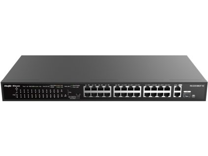 RG-ES126S-P V2 - Switch PoE 24 +2, 1x Combo, nespravovaný, 370W - Reyee by Ruijie
