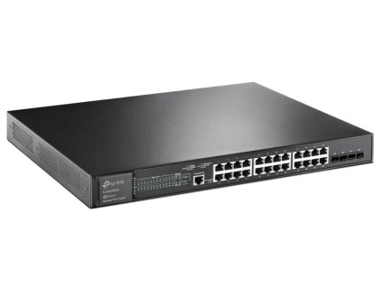 SG3428XMP - Spravovaný prepínač L2+ JetStream, 24 Gigabitové porty PoE+, 4× 10 Gigabitové sloty SFP+ - TP Link