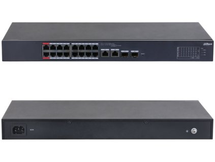 CS4218-16ET-240 - Switch PoE 16+4, riaditeľný, 2x Hi-PoE 90W, 2x SFP, 265W - Dahua