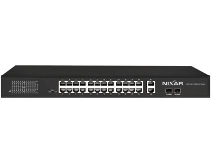 NX-S5800P-24F2TC - Switch PoE 24 + 2, 2x SFP, Uplink 1000Mbps, 400W - NIXAR