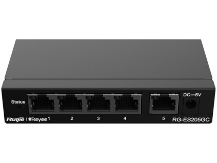 RG-ES205GC - Sieťový prepínač 5x RJ45 10/100/1000Mbps, spravovateľný - Reyee by Ruijie