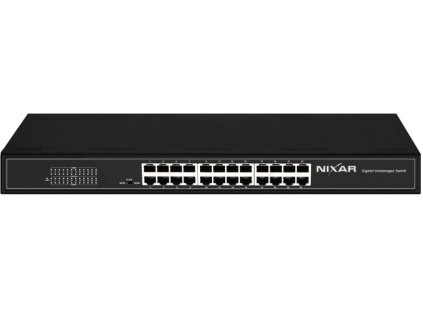 NX-S2800-24G - Sieťový prepínač 24x 10/100/1000Mbps, neadministrovateľný - NIXAR