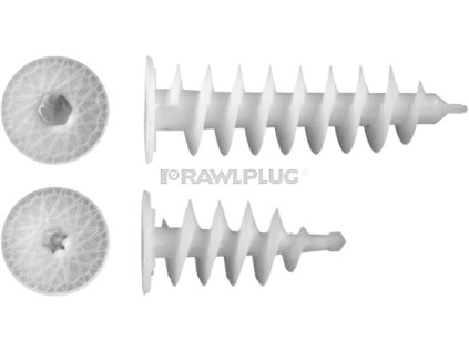 R-ISO-PLUG-80 - Skrutkovacie hmoždinky na montáž do izolácie, polystyrénu - Rawplug