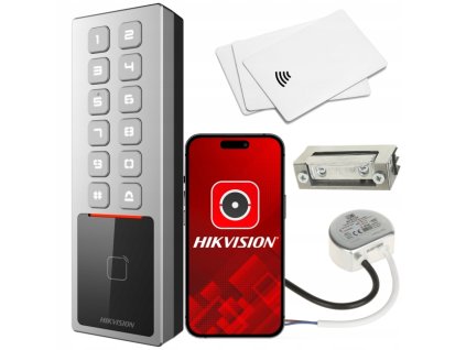 large ds k1t805mbwx zamek szyfrowy zestaw 5x karta zblizeniowa mifare hikvision ds k1t805mbwx