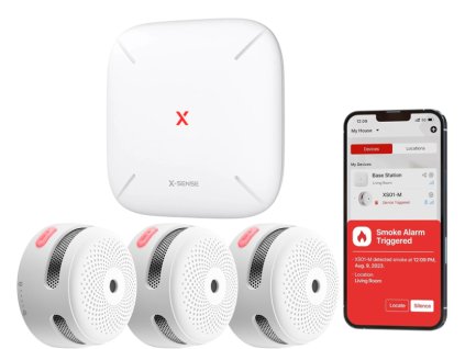 large fs31 zestaw alarmowy na 3 czujki dymu xs01 m centrala sbs50 x sense fs61 1