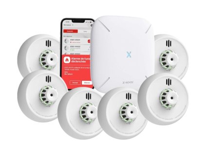 FHX6 - Sada alarmu pre 6 teplotných senzorov XH02-M + Ústredňa SBS50 - X-Sense