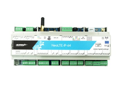 NeoLTE-IP-64-PS-D12M - Ústredňa s GSM / LTE / WIFI komunikáciou na DIN lištu - ROPAM