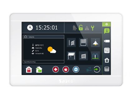 INT-TSI-W - Ovládač s dotykovou obrazovkou LCD 7" - SATEL