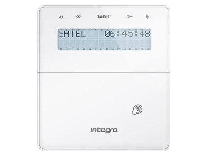 INT-KWRL2-W - Bezdrôtový LCD manipulátor s bezkontaktným čítačom - SATEL