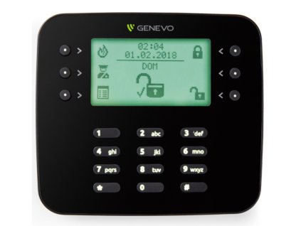 LCD SL BK - Grafický LCD displej pre centrály PRiMA, čierny - GENEVO
