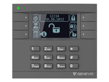 LCD GY-BK - Grafický manipulátor LCD pre ústredňu PRiMA 16/64 - GENEVO
