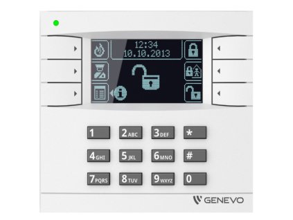 LCD WH-BK - Grafický LCD ovládač pre ústredne PRiMA - GENEVO