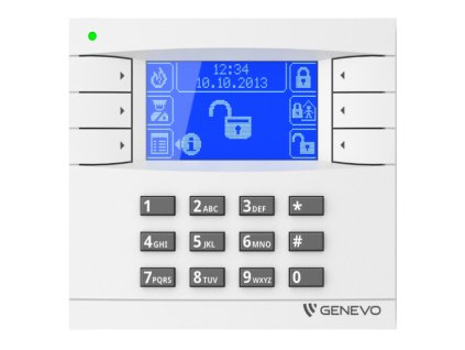 LCD WH-BL - Grafický LCD manipulátor k centrálam PRiMA - GENEVO