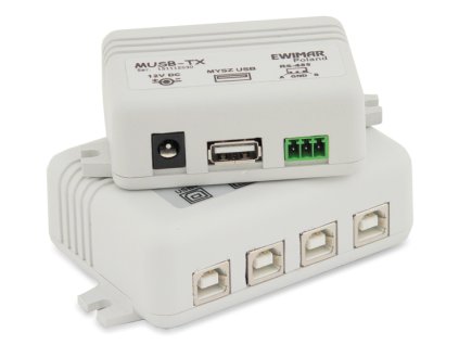 MUSB-4/1 So - Aktívny predlžovač USB myši s oddeleným prijímačom - EWIMAR