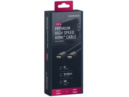 CLICKCHDMI70303 - HDMI kábel 2.0 - 4K, 60Hz, 2m - Clicktronic