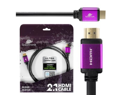 KH21_SPR015 - Certifikovaný HDMI kábel 2.1 - 8K, 1,5m - Spacetronik