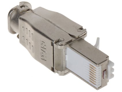 Konektor RJ45/FTP6A-HAND kat. 6A, modulárny, nasúvací, PVC / kov - Aliquam