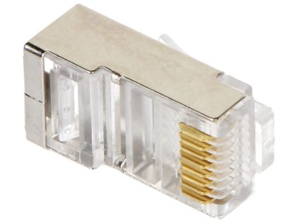 Konektor RJ45 kat. 5 a 5e, tienený, lisovací - Aliquam