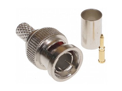 BNC-W75/ZAC-RG59*P10 - Krimpovací konektor