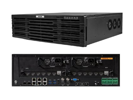 BCS-P-NVR6416-4KR - Záznamník 64 kanálový, 12Mpix, 4K, 16HDD, RAID, 384Mb/s - BCS POINT