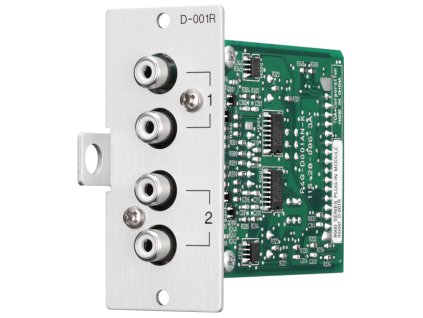 D-001R - Vstupný modul matice M-9000M2; pár stereofónnych vstupov LINE na konektoroch RCA - TOA