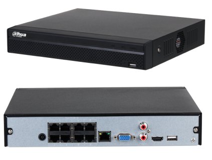 NVR4108HS-8P-4KS2/L - 8-kanálový PoE rekordér, 8Mpx, 4K, IP, 1xHDD, H.265 - DAHUA