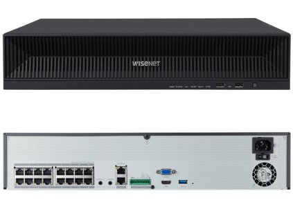 XRN-1620SB1 - 16-kanálový IP rekordér, do 32Mpx, 4xHDD, H.265, PoE, Wisenet X - Hanwha Techwin
