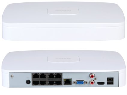 NVR4108-8P-EI - 8-kanálový IP rekordér, do 16Mpx, 1xHDD, 8xPoE, H.265+, Ai - DAHUA