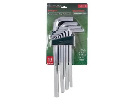 Šesťhranné imbusové kľúče hex 2-19mm 13ks