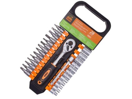 ISMA Súprava náradia 28 KUSOV nástrčky BITY 1/4" oceľ CrV