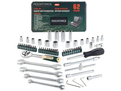 tool kit bits sockets spanners 62 el case