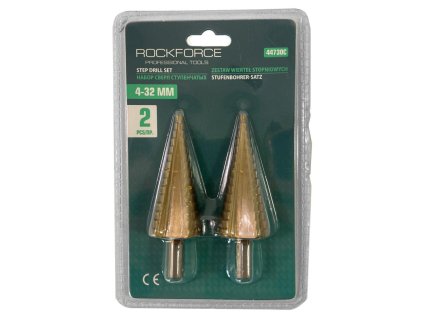 Kónické stupňovité vrtáky do kovu a dreva 2 ks 4-32mm