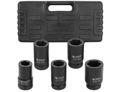 Sada dlhých rázových nástrčkových kľúčov 1" 27-41 mm 6-hranné