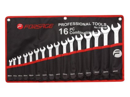 open end spanners 6 24 mm 16 el cr v spanner set