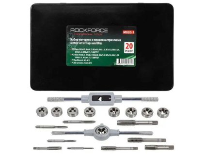 Závitníky a závitové očká 20 ks súprava