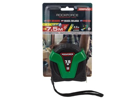 ROCKFORCE zvinovací meter 7.5m x 27mm široký