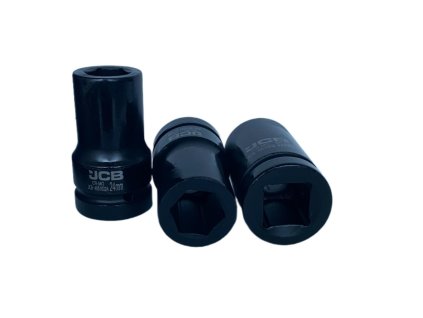 JCB Hlboká UDAROVÁ hlavica 1" 23mm 6-hranná Cr-Mo NÁSTRČNÝ kľúč