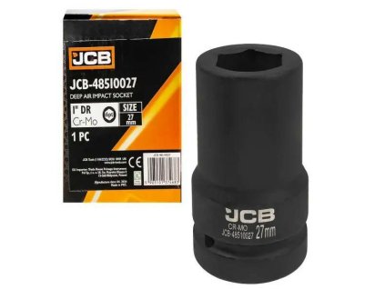 JCB HLBOKÁ UDAROVÁ hlavica 1" 27mm 6-hranná Cr-Mo NADSTAVEC