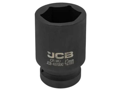 JCB HLBOKÁ RÁZOVÁ hlavica 1" 42mm 6-hranná Cr-Mo NÁSTRČNÝ kľúč