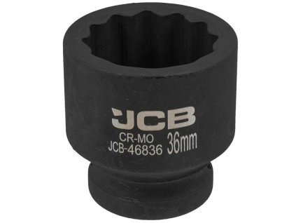 JCB Rázová hlavica 3/4" 36mm 12-uhlová Cr-Mo NÁSTRČNÝ KĽÚČ