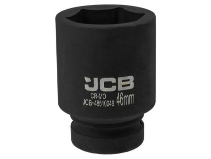 JCB Hlboká UDAROVÁ hlavica 1" 46mm 6-hranná Cr-Mo NÁSTRČNÝ kľúč