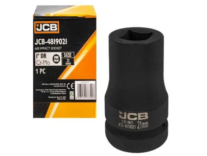 JCB Rázový nadstavec 1" 21mm NA ŠTVOREC 4-hranný Cr-Mo NADSTAVCOVÝ kľúč