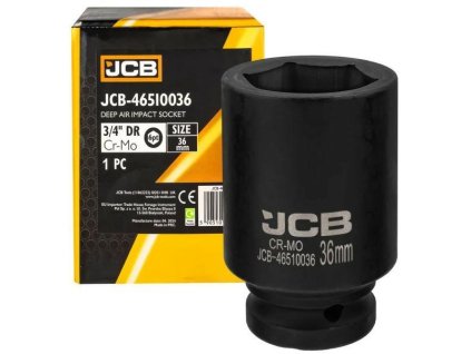 JCB NÁSTAVEC úderový HLBOKÝ 3/4" Cr-Mo 6-hranný 36mm