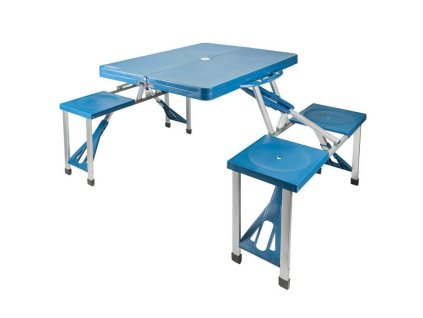 Skladací kempingový stôl so stoličkami