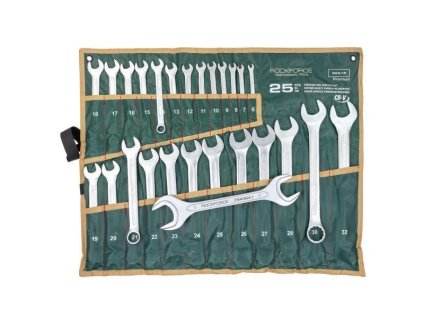 Súprava plochých očkových kľúčov 25 ks.