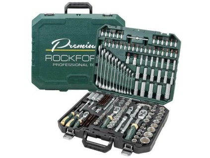 ROCKFORCE Sada náradia Premium Xi-on 216 dielov 3/8" 1/2" 4-32 mm