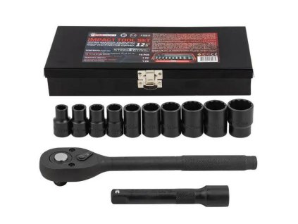 FORCEKRAFT Sada ÚDEROVÝCH nástrčných KĽÚČOV 12 kusov 1/2" + KUFOR